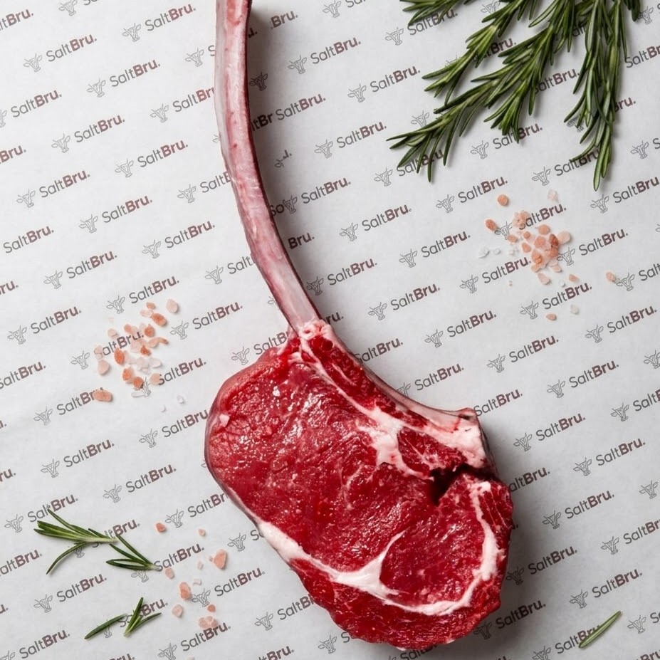 beef tomahawk trimmed