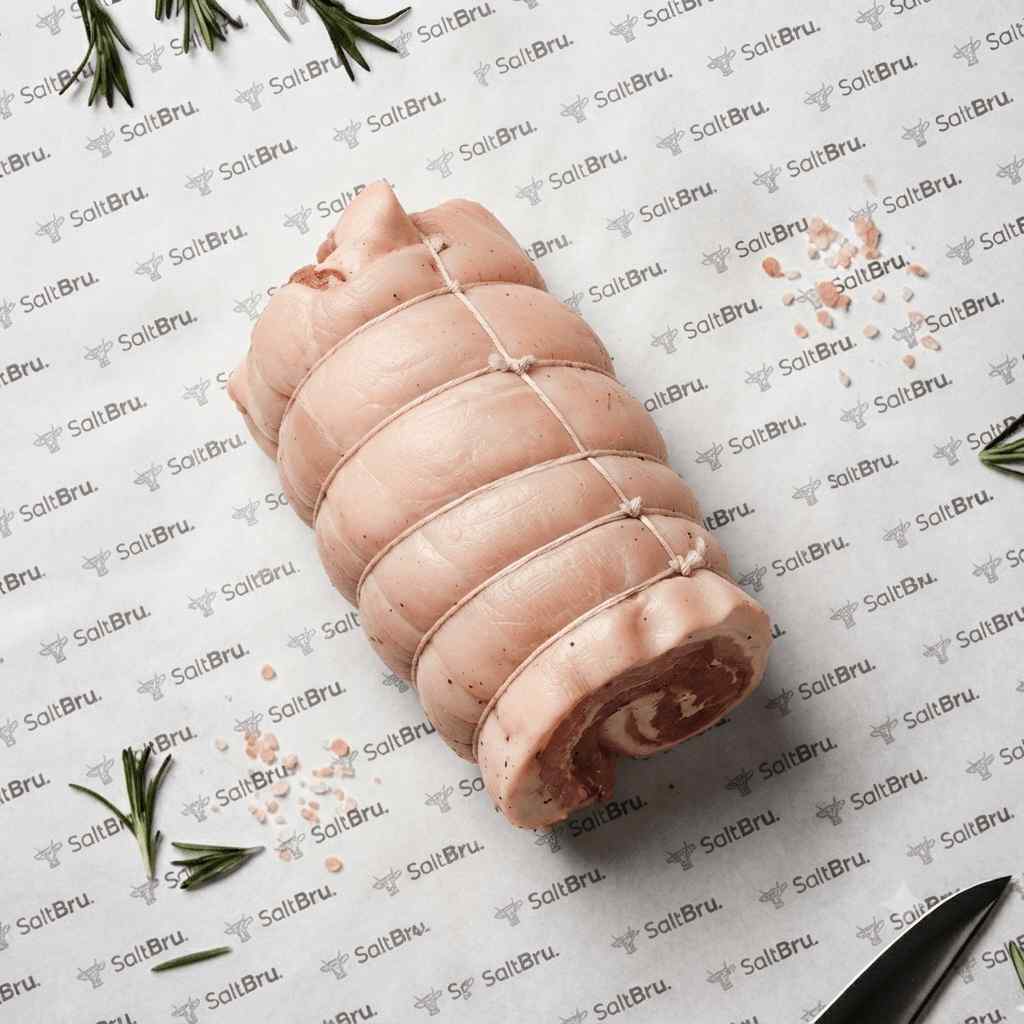 saltbru pork belly rolled